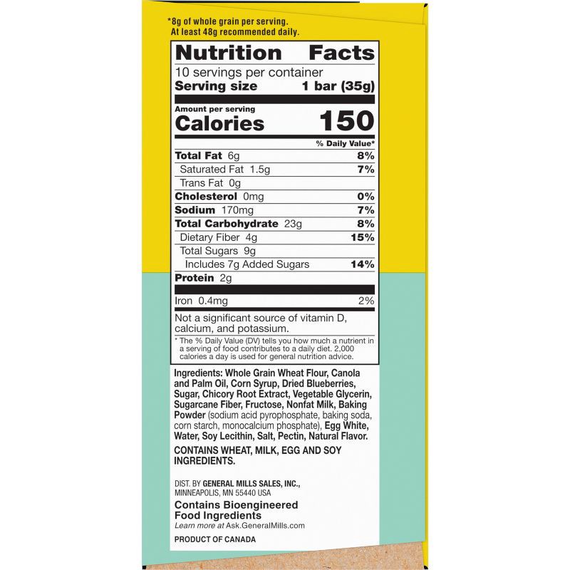 slide 2 of 8, Nature Valley Soft Baked Blueberry Muffin Bars - 10ct/12.4oz, 10 ct, 12.4 oz