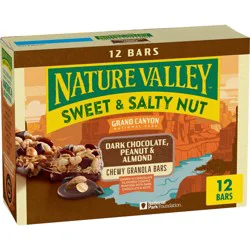 Nature Valley Sweet & Salty Dark Chocolate Peanut & Almond Bars - 12ct/14.4oz