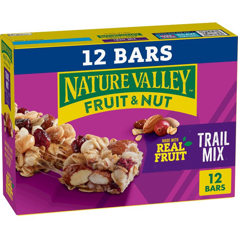 slide 1 of 7, Nature Valley Fruit & Nut Trail Mix Bars - 12ct/14.4oz, 12 ct; 14.4 oz