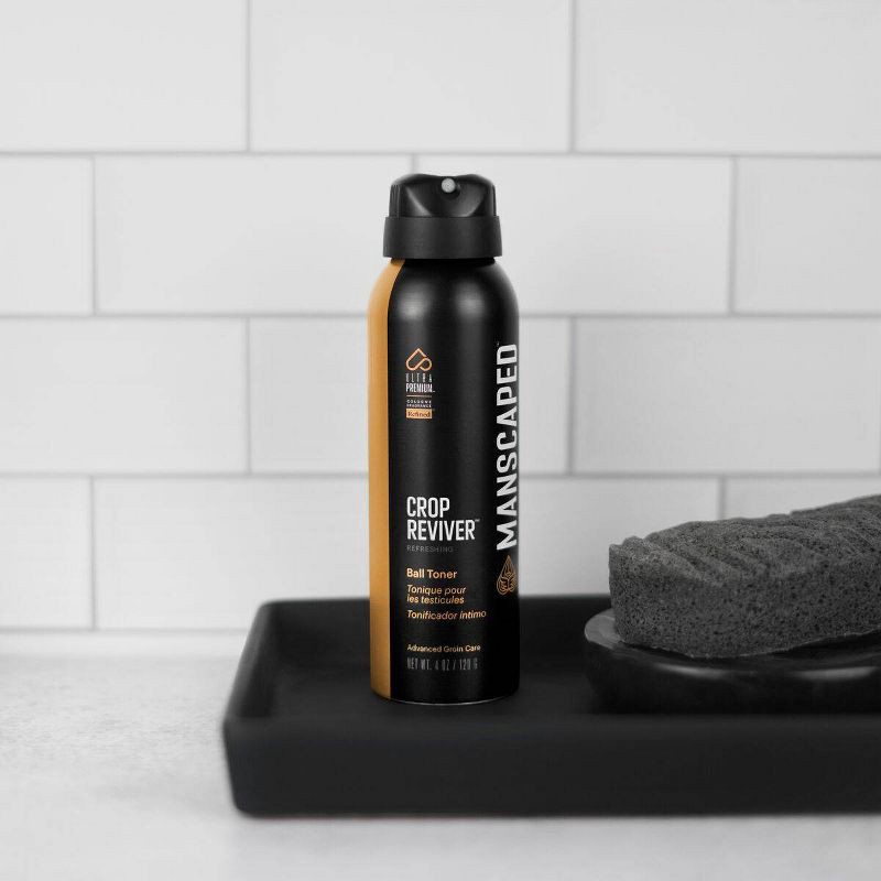 slide 2 of 8, MANSCAPED Crop Reviver Hydrating Men's Body Toner Spray & Cooling Groin Spritz - 4oz, 4 oz