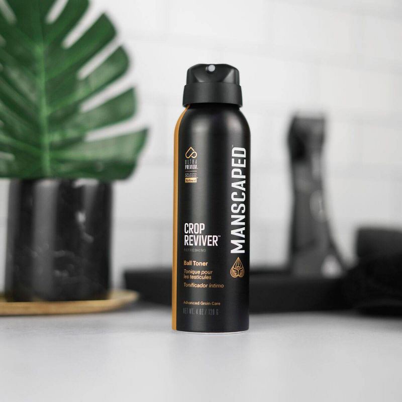 slide 3 of 8, MANSCAPED Crop Reviver Hydrating Men's Body Toner Spray & Cooling Groin Spritz - 4oz, 4 oz