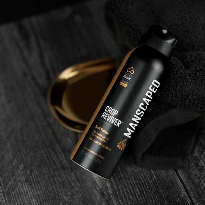 slide 7 of 8, MANSCAPED Crop Reviver Hydrating Men's Body Toner Spray & Cooling Groin Spritz - 4oz, 4 oz