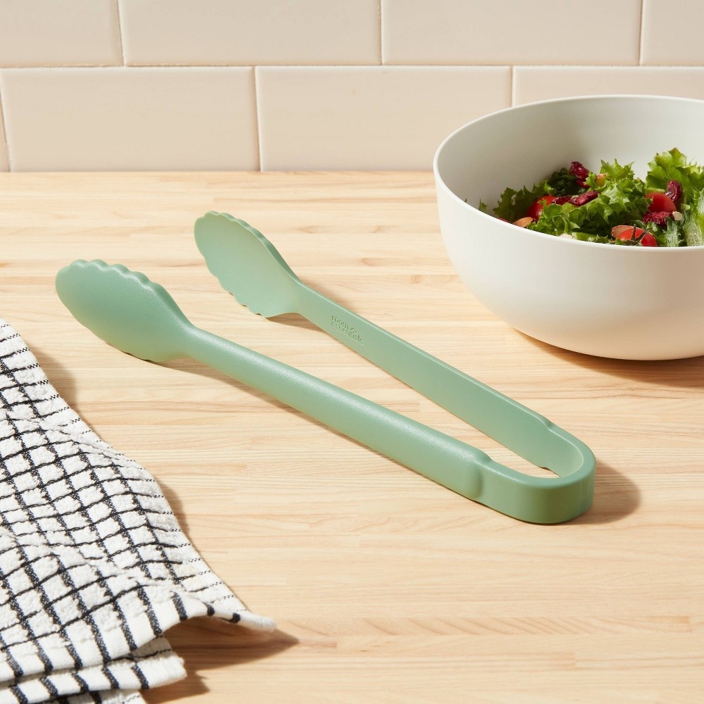 slide 2 of 3, Tongs Green - Room Essentials, 1 ct