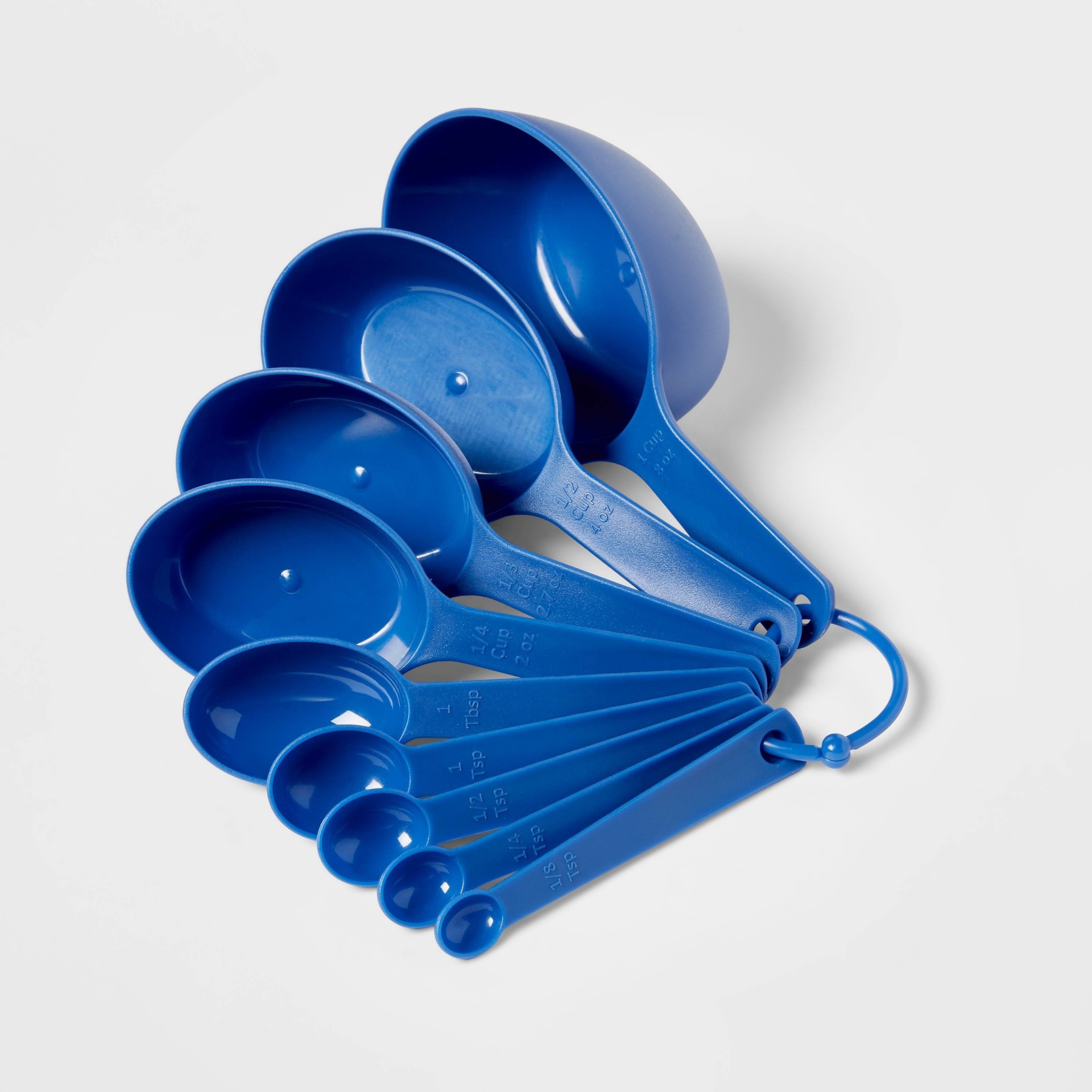 slide 1 of 3, Measuring Cups and Spoons Set Blue - Room Essentials, 1 ct