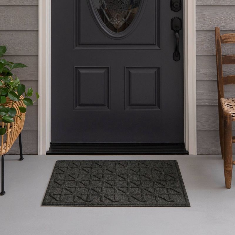 slide 5 of 6, 1'6"x2'6" Diamond Utility Mat Rug Black - Mohawk, 1 ct