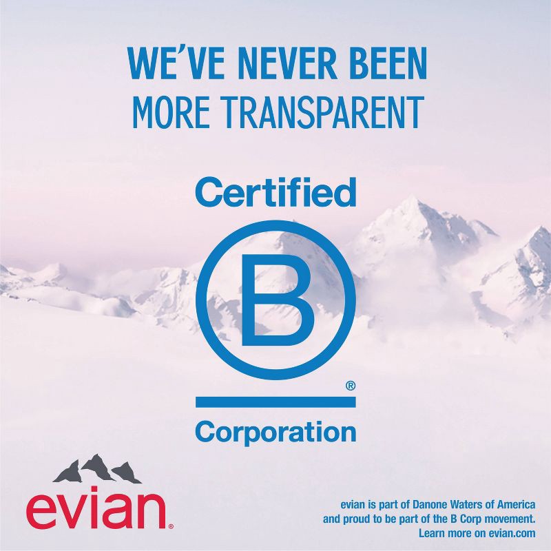 slide 6 of 14, Evian Natural Spring Water - 6pk/33.8 fl oz Bottles, 6 ct; 33.8 fl oz