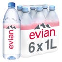Evian Spring Water - 6pk/33.8 fl oz Bottles