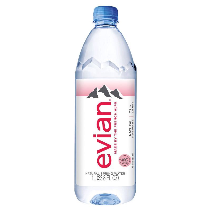 slide 11 of 14, Evian Natural Spring Water - 6pk/33.8 fl oz Bottles, 6 ct; 33.8 fl oz