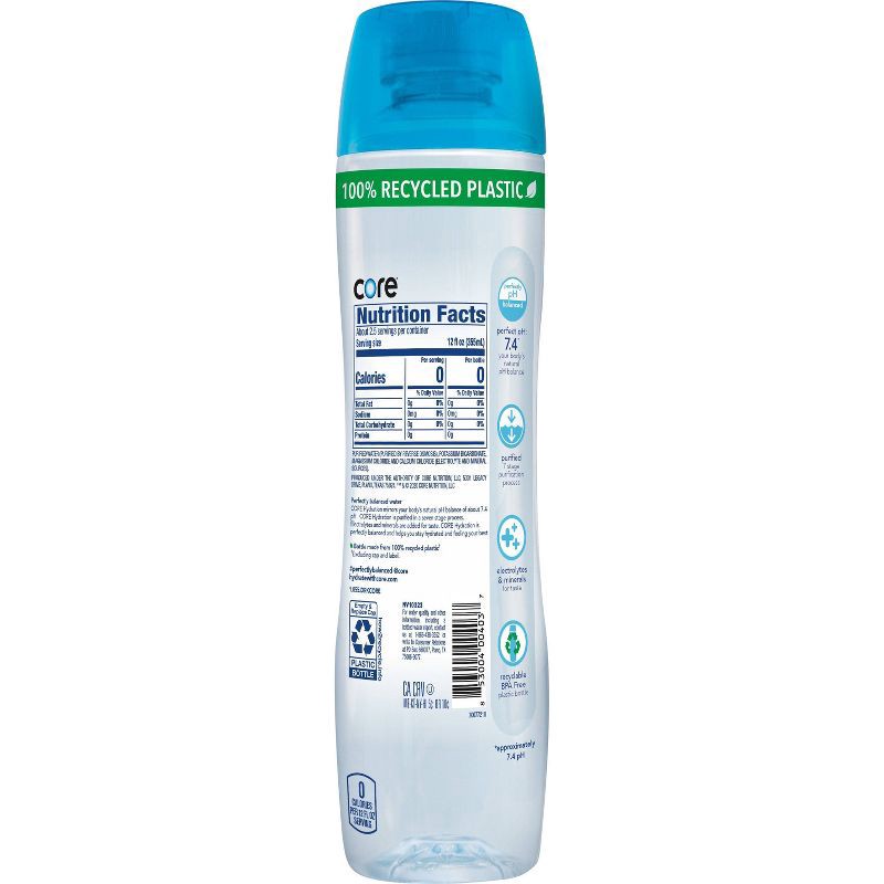 slide 11 of 11, Core Hydration Purified Water - 30.4 fl oz Bottle, 30.4 fl oz