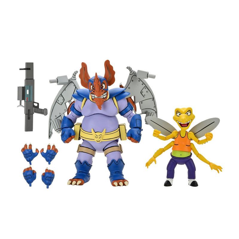 slide 2 of 8, Teenage Mutant Ninja Turtles (Cartoon) - Wingnut and Screwloose 7" Action Figure - 2pk, 2 ct