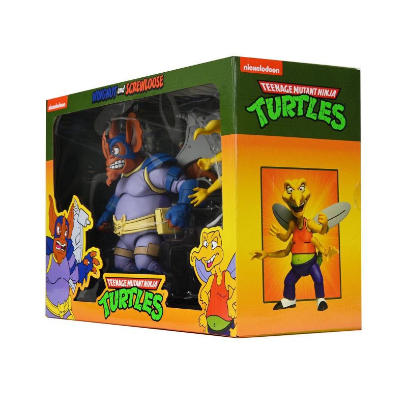 slide 6 of 8, Teenage Mutant Ninja Turtles (Cartoon) - Wingnut and Screwloose 7" Action Figure - 2pk, 2 ct
