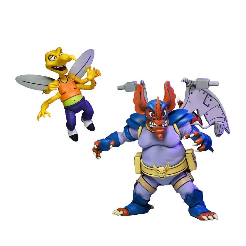 slide 8 of 8, Teenage Mutant Ninja Turtles (Cartoon) - Wingnut and Screwloose 7" Action Figure - 2pk, 2 ct