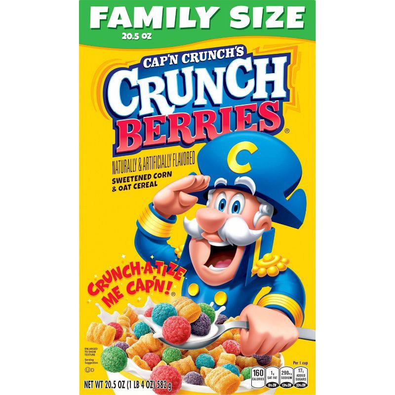 slide 2 of 5, Cap'n Crunch Berries Family Size Cereal - 20.5oz, 20.5 oz