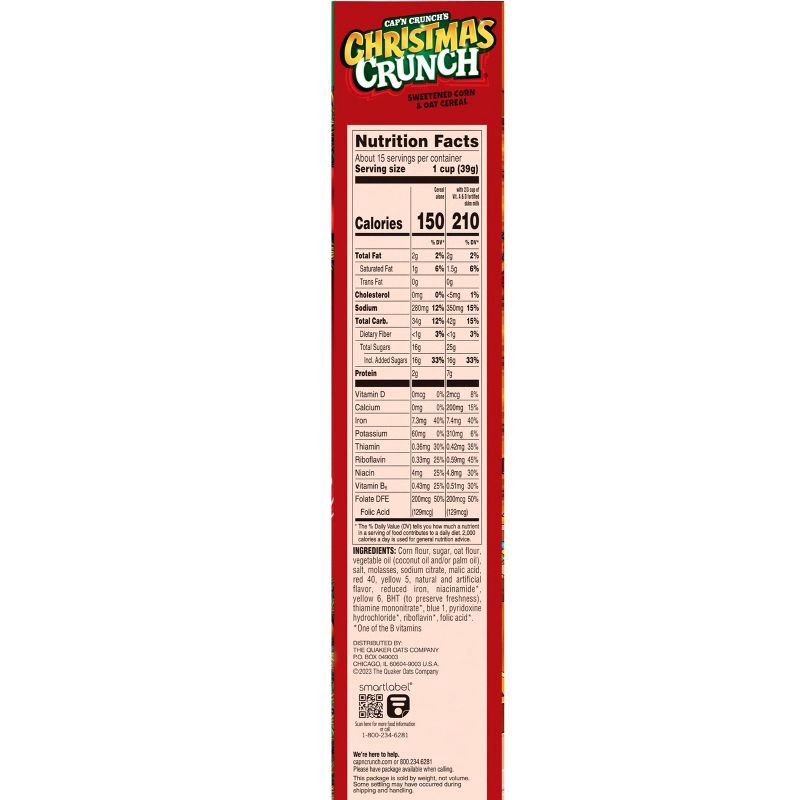 slide 2 of 5, Cap'n Crunch Christmas Crunch Family Size Breakfast Cereal - 20.5oz, 20.5 oz