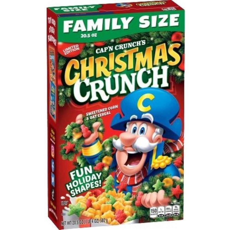 slide 1 of 5, Cap'n Crunch Christmas Crunch Family Size Breakfast Cereal - 20.5oz, 20.5 oz