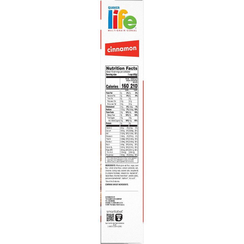 slide 5 of 6, Quaker Life Cinnamon Family Size Cereal - 22.3oz, 22.3 oz