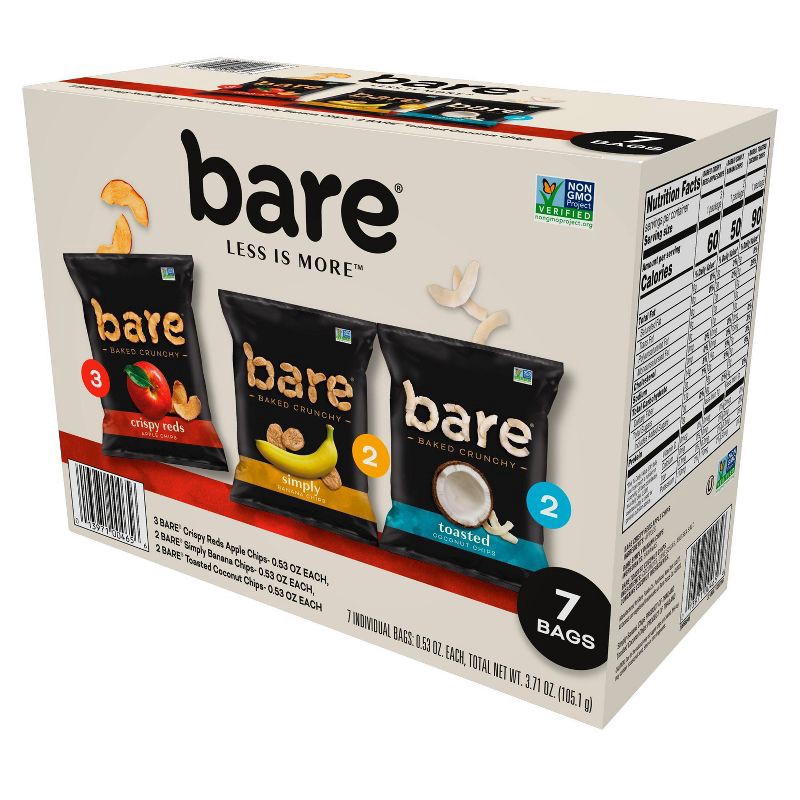 slide 6 of 10, Bare Fruit Bare Apple Banana Coconut Chips Varity Pack - 7ct, 7 ct