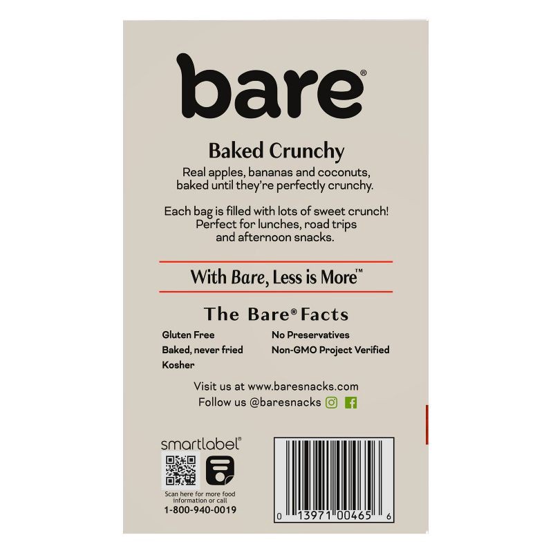 slide 8 of 10, Bare Fruit Bare Apple Banana Coconut Chips Varity Pack - 7ct, 7 ct