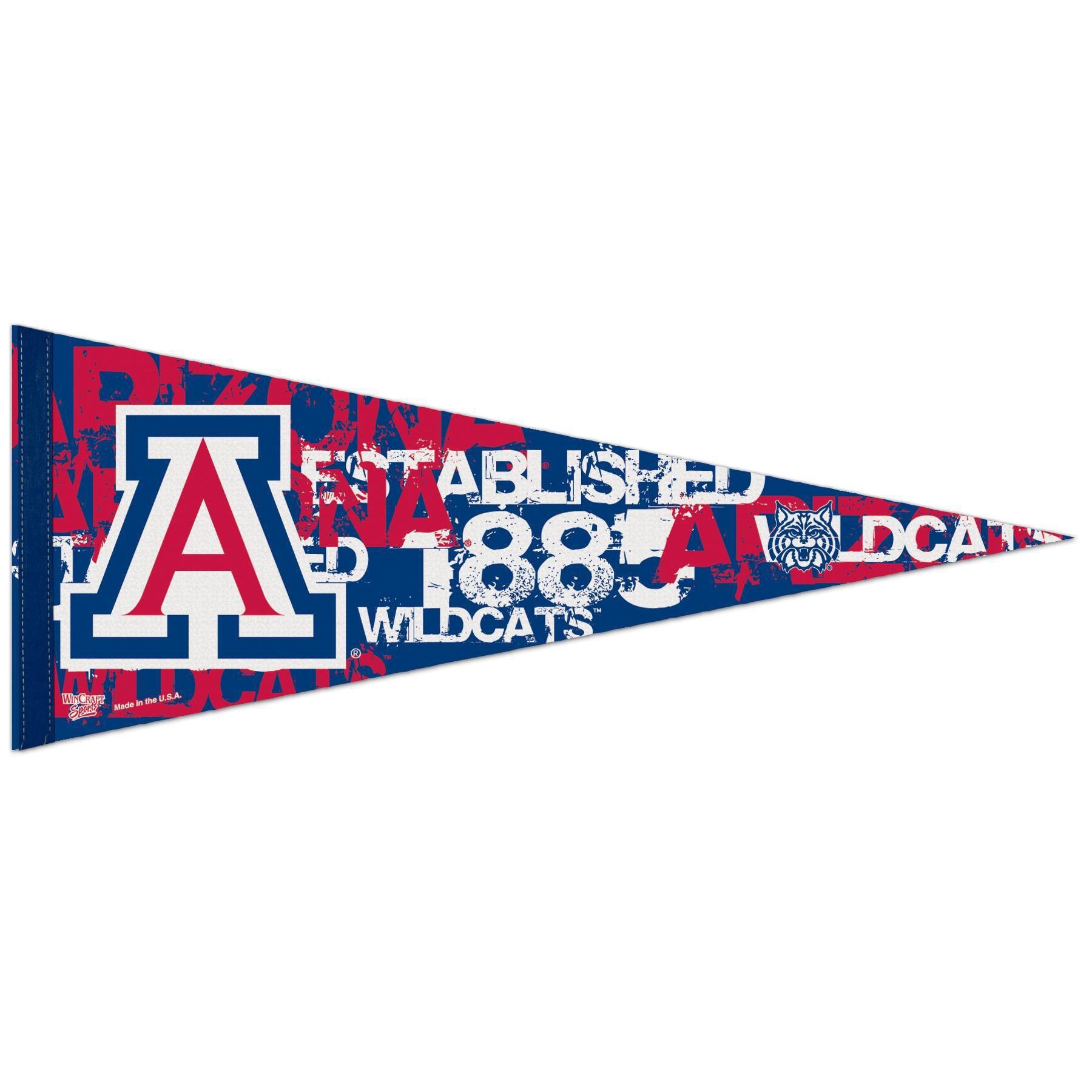 slide 1 of 3, NCAA Arizona Wildcats 30" Premium Pennant, 1 ct