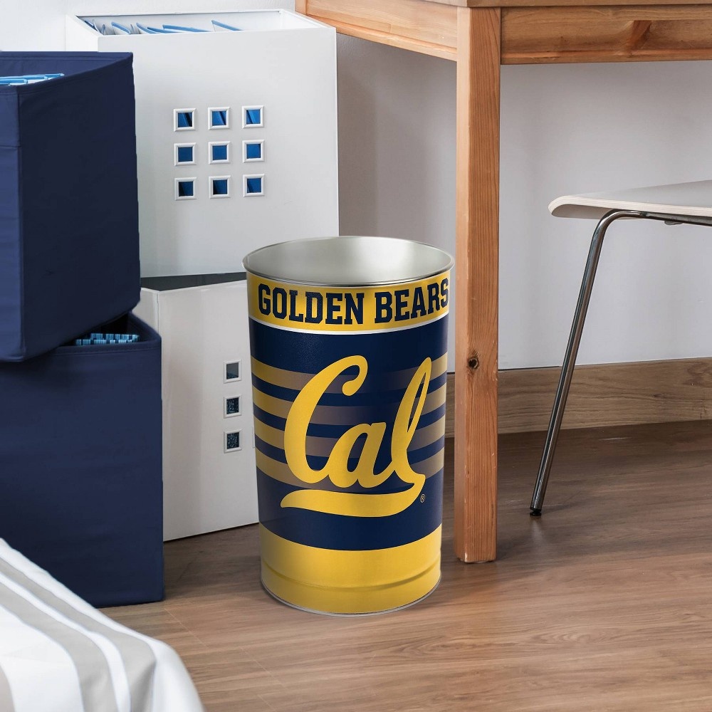 slide 2 of 3, NCAA Cal Golden Bears Tin Trash Can, 1 ct