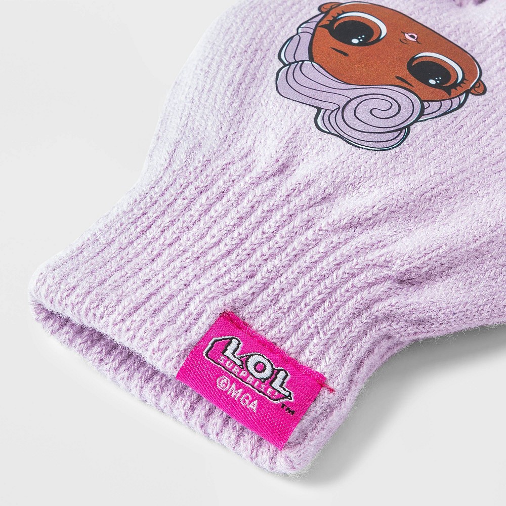 slide 2 of 3, Girls' L.O.L. Surprise! Gloves, 1 ct