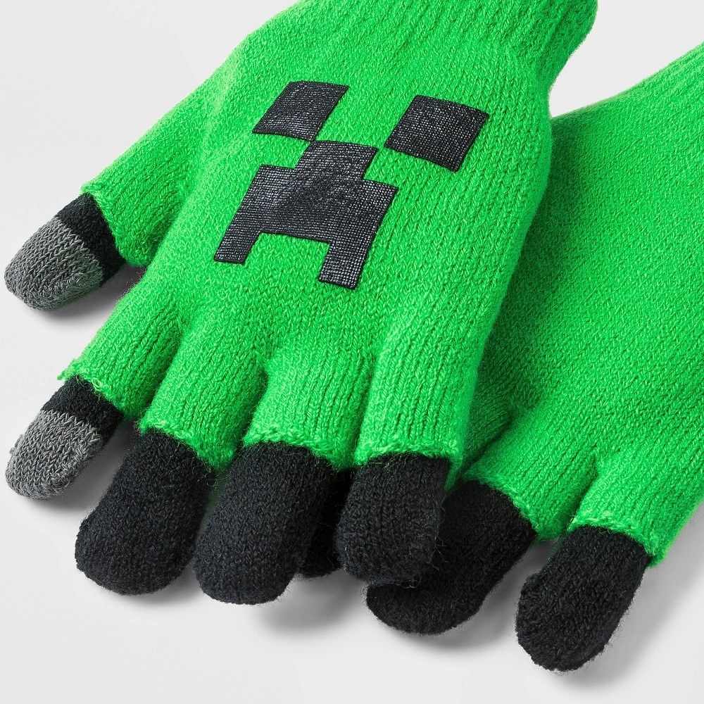 slide 2 of 3, Boys' Minecraft 2-Layer Gloves, 1 ct