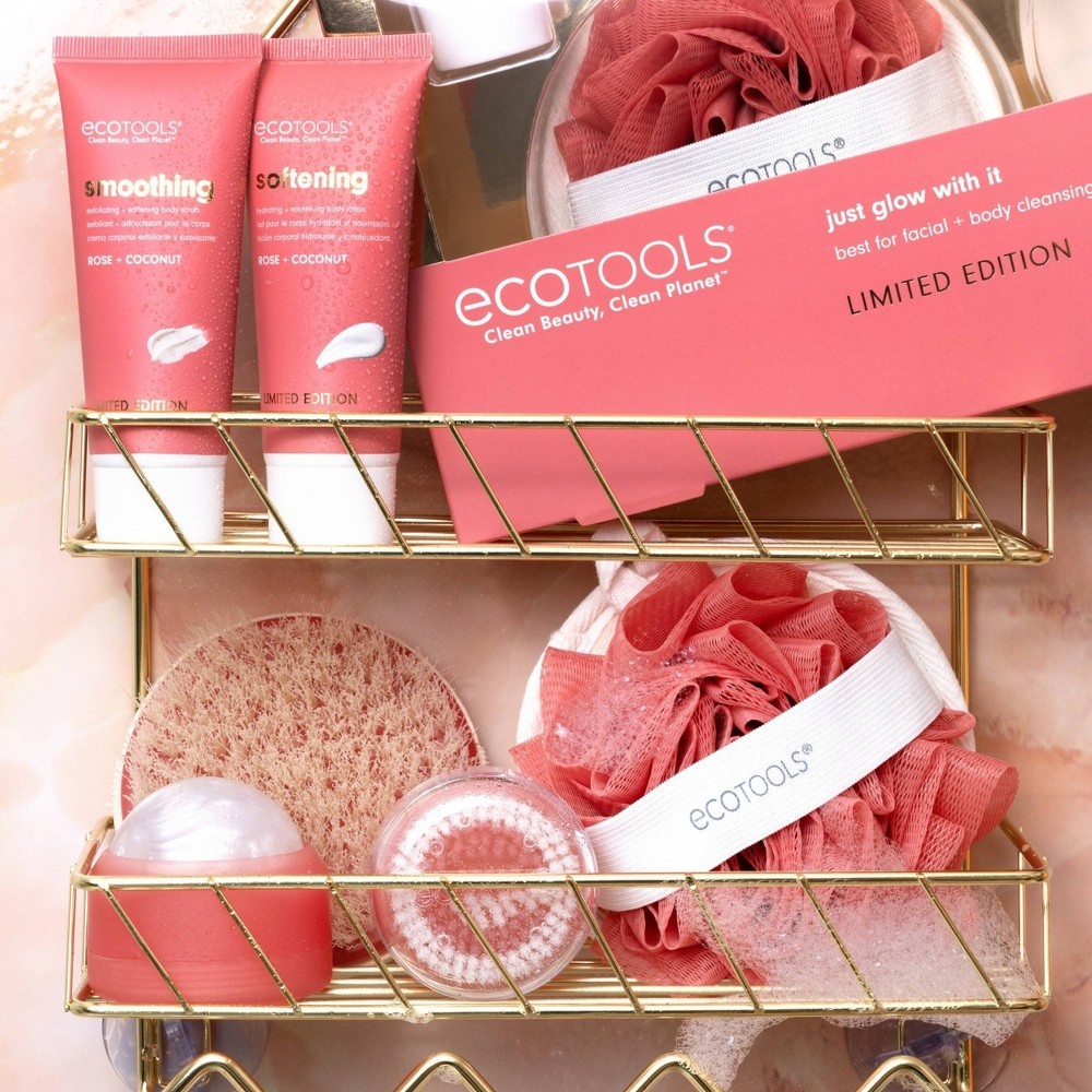 slide 4 of 5, EcoTools Just Glow with It Beauty Tools Gift Set, 6 ct