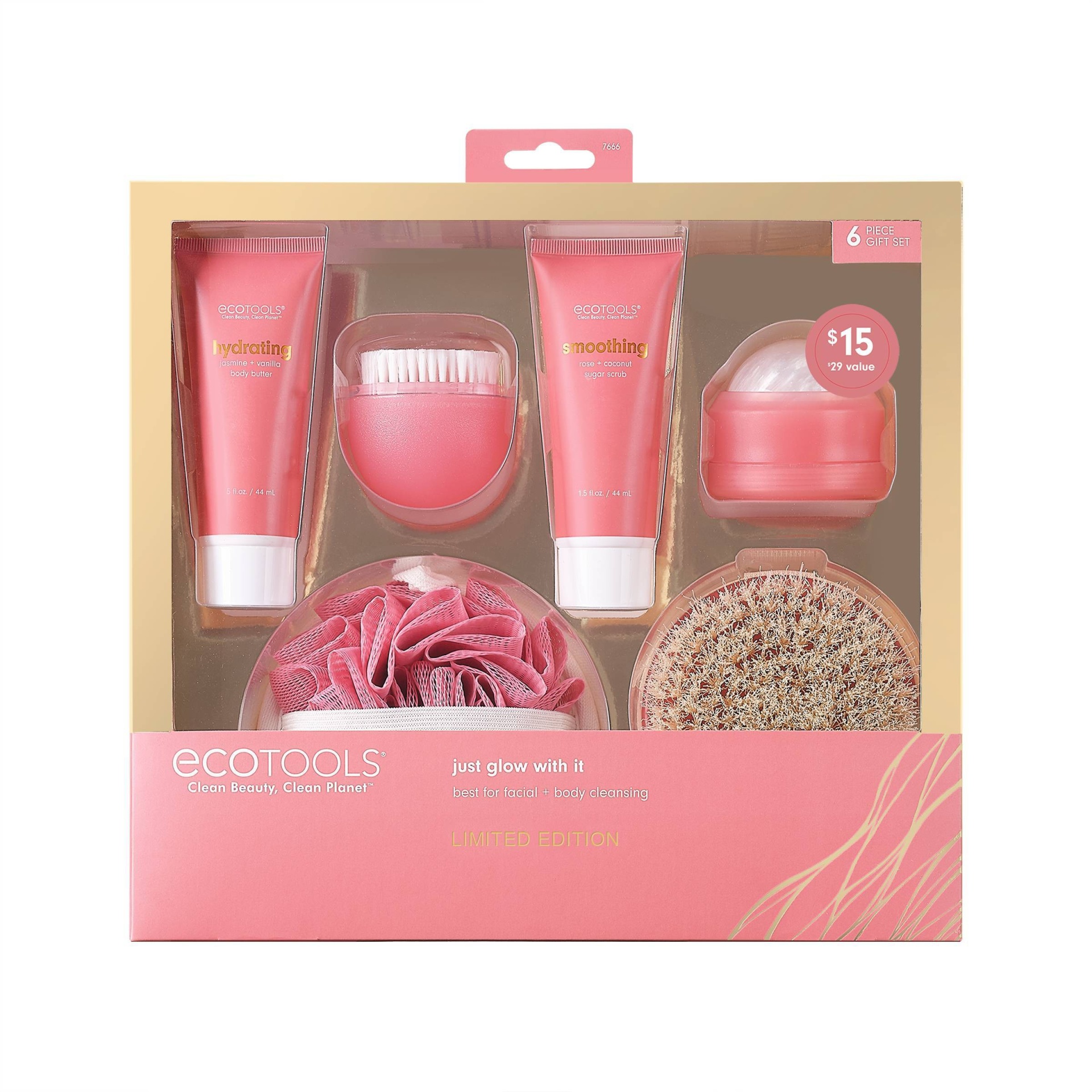 slide 1 of 5, EcoTools Just Glow with It Beauty Tools Gift Set, 6 ct