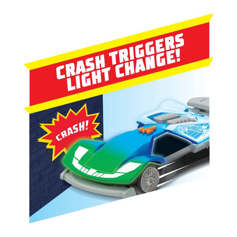 slide 4 of 5, Hot Wheels Color Crashers Cyber Speeder Motorized Toy Vehicle, 1 ct