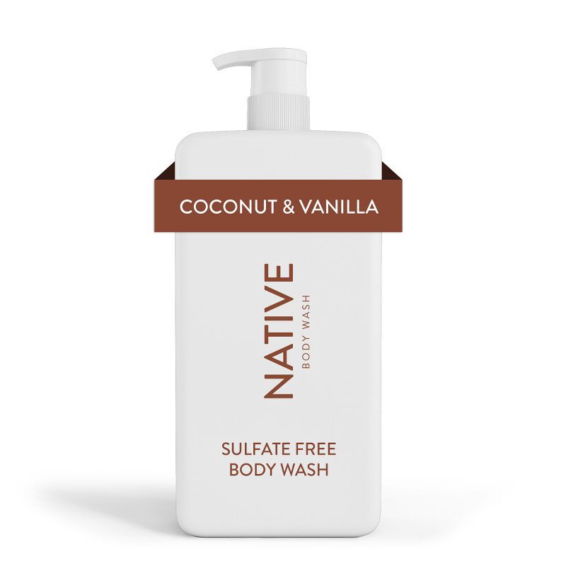 slide 8 of 9, Native Sulfate Free Body Wash - Coconut & Vanilla - 36 fl oz, 36 fl oz