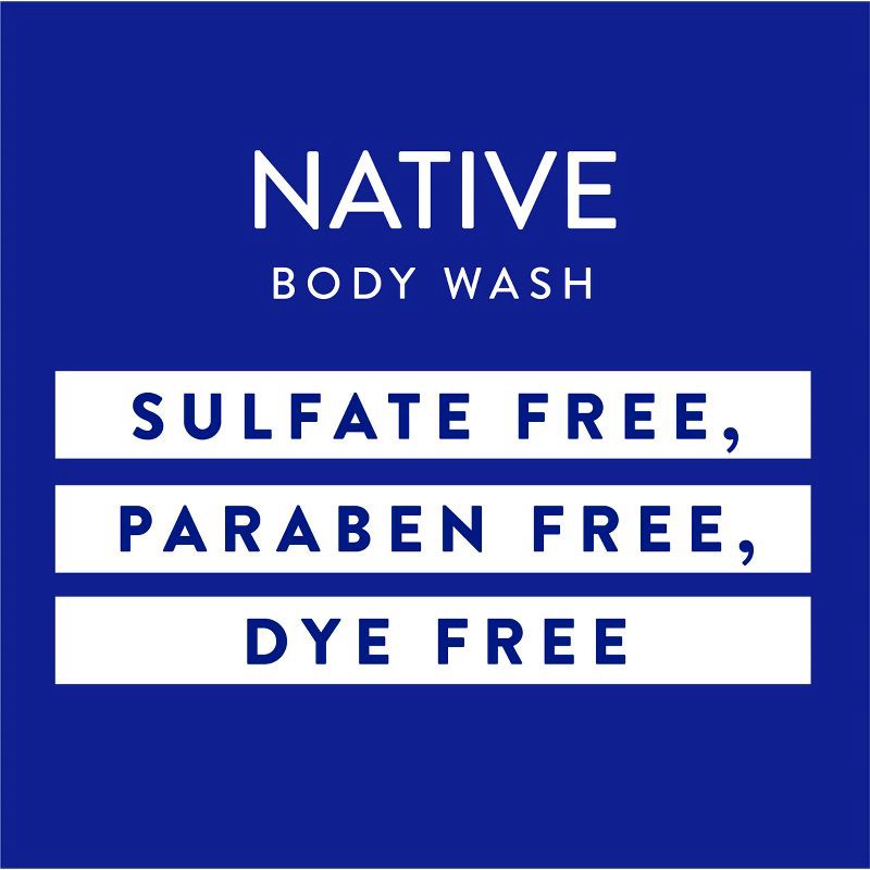 slide 3 of 9, Native Sulfate Free Body Wash - Coconut & Vanilla - 36 fl oz, 36 fl oz