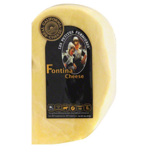 slide 1 of 5, Les Petites Fermieres Fontina Cheese, 8 oz