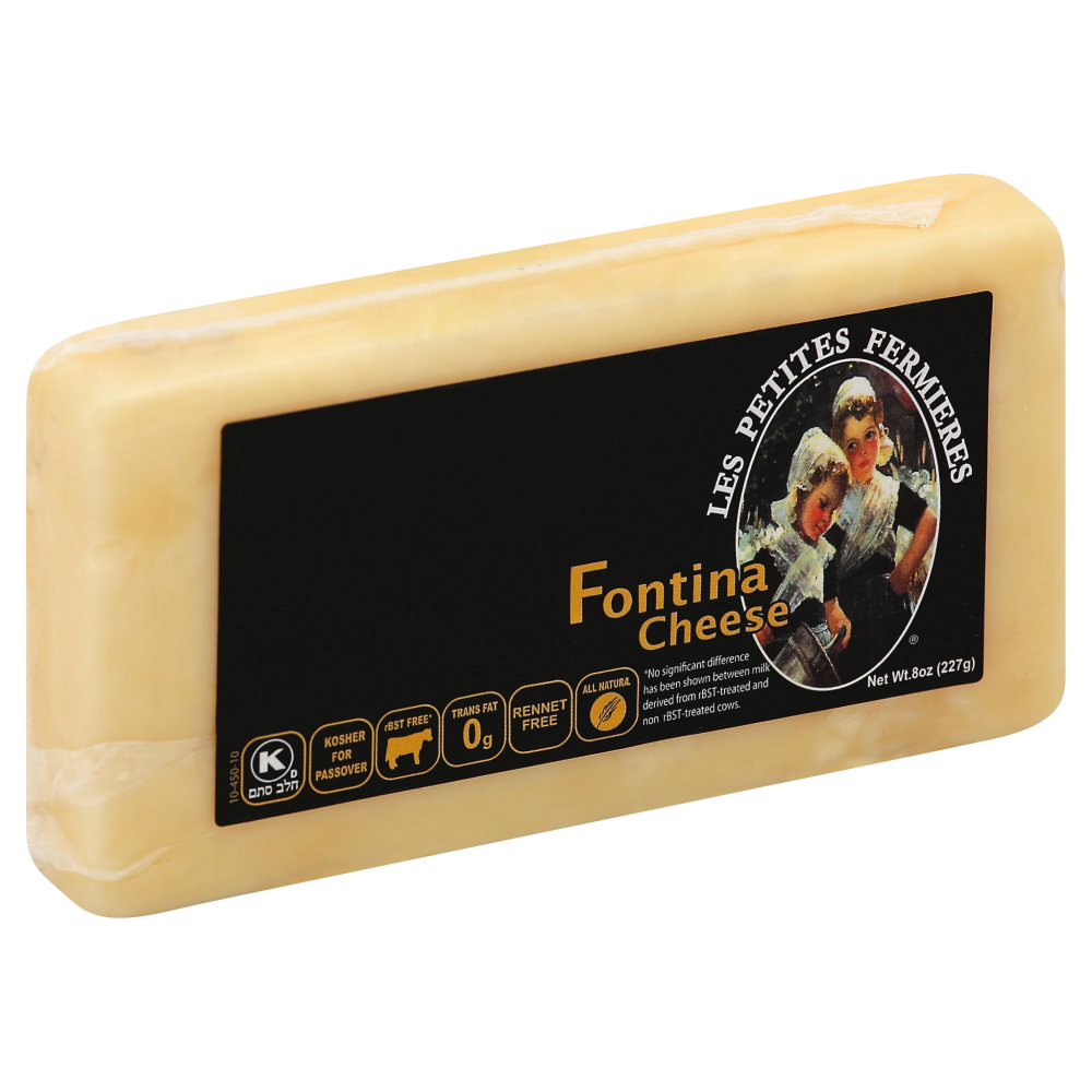 slide 1 of 1, Les Petites Fermieres Fontina Cheese, 8 oz