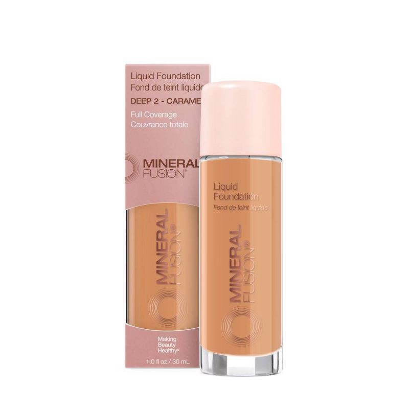 slide 3 of 3, Mineral Fusion Age-Defying Liquid Foundation - Caramel - 1.0 fl oz, 1 fl oz
