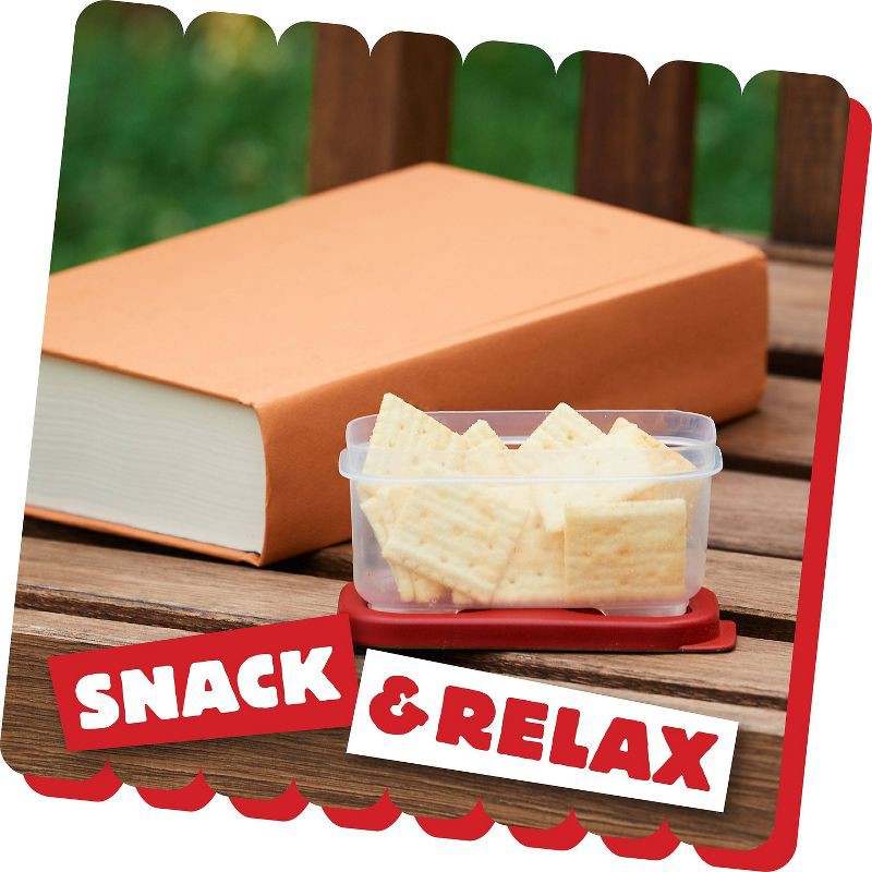 slide 5 of 9, Cheez-It Grooves Sharp White Cheddar Snack Crackers Family Size - 17oz, 17 oz