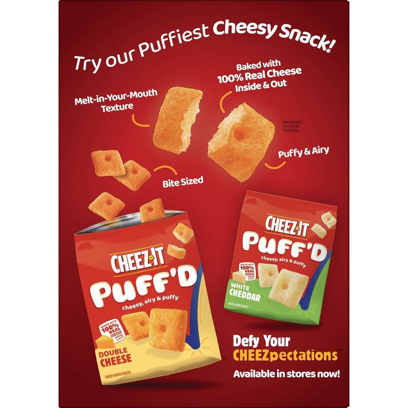 slide 7 of 9, Cheez-It Grooves Sharp White Cheddar Snack Crackers Family Size - 17oz, 17 oz