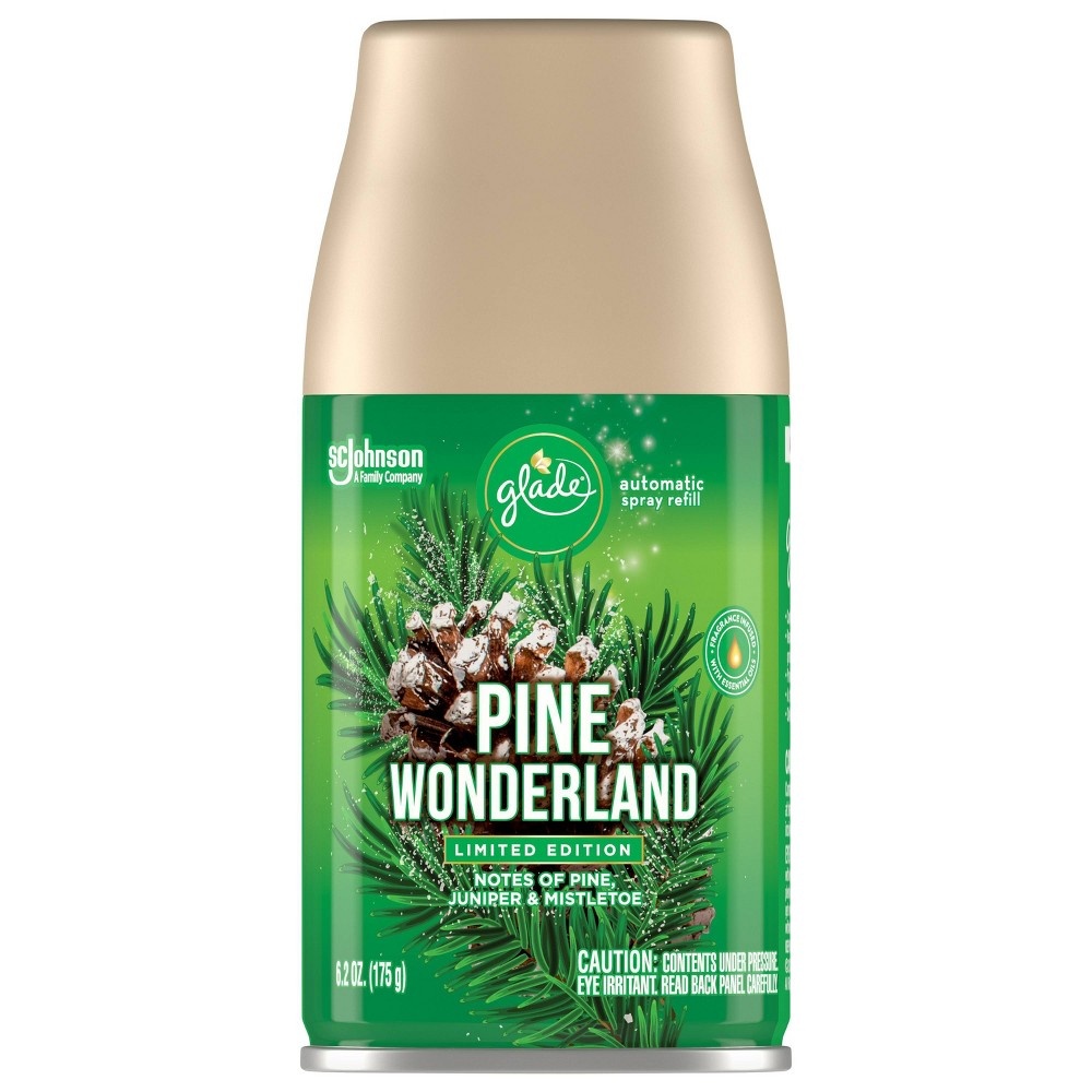 slide 4 of 7, Glade Automatic Spray Pine Wonderland Air Freshener Refills, 6.2 oz