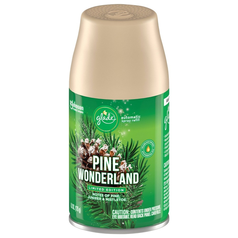 slide 6 of 7, Glade Automatic Spray Pine Wonderland Air Freshener Refills, 6.2 oz