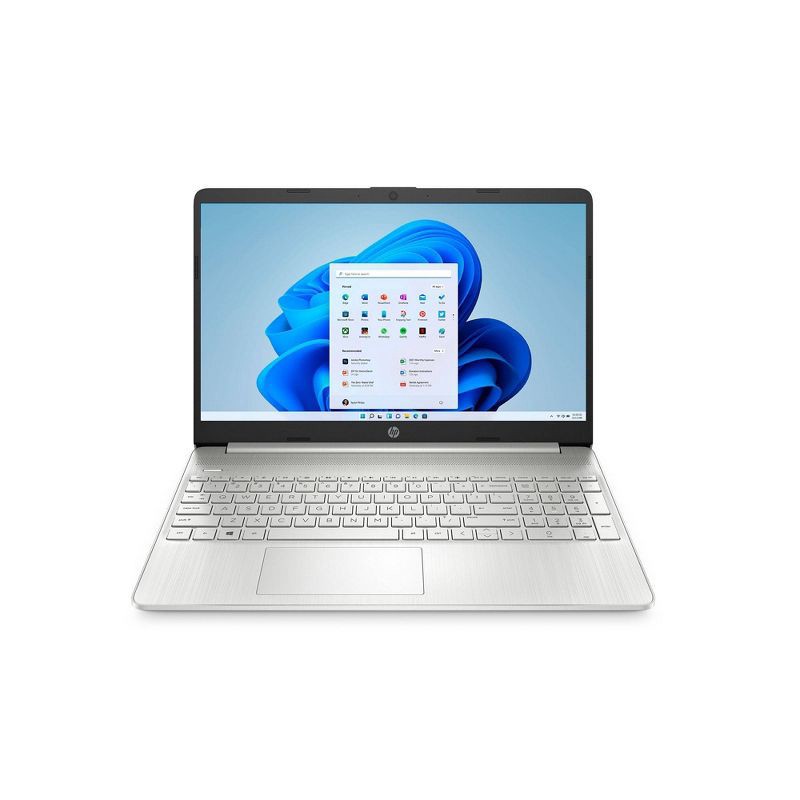 slide 1 of 1, HP Inc. HP 15.6" Laptop with Windows Home in S Mode – Intel Pentium Processor - 8GB RAM - 256GB SSD Storage – Silver (15-dy0025tg), 1 ct