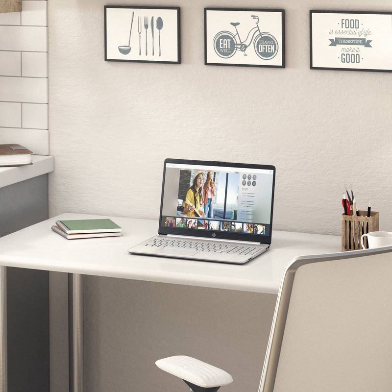 slide 8 of 8, HP Inc. HP 15.6" Laptop - Intel Core i3 - 8GB RAM Memory - 256GB SSD Storage - Windows Home in S mode - Silver (15-dy2035tg), 1 ct