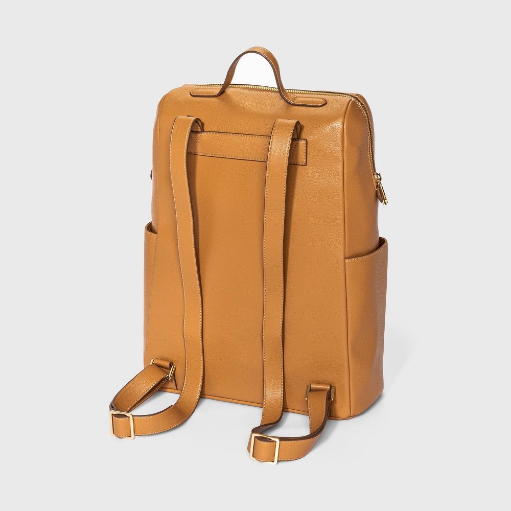 slide 4 of 4, Full Side Pocket Backpack - A New Day Brown, 1 ct