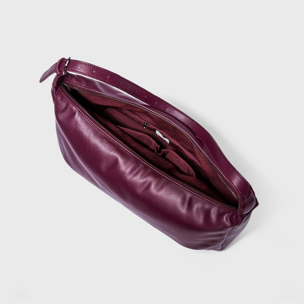 slide 3 of 3, Soft Large Shoulder Bag - A New Day Burgundy, 1 ct