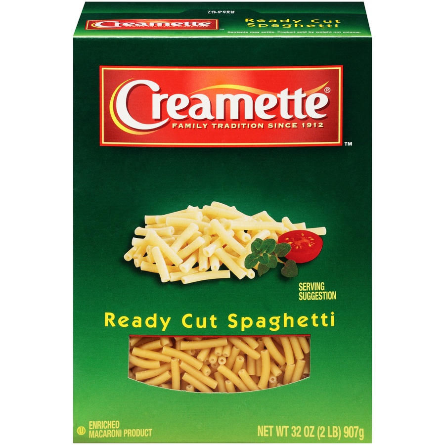 slide 1 of 8, Creamette Ready Cut Spaghetti, 32 oz