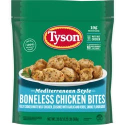 Tyson Mediterranean Style Boneless Chicken Bites, Fully Cooked