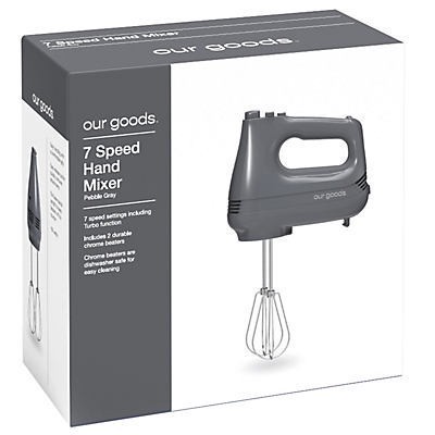 slide 1 of 1, our goods Hand Mixer - Pebble Gray, 1 ct