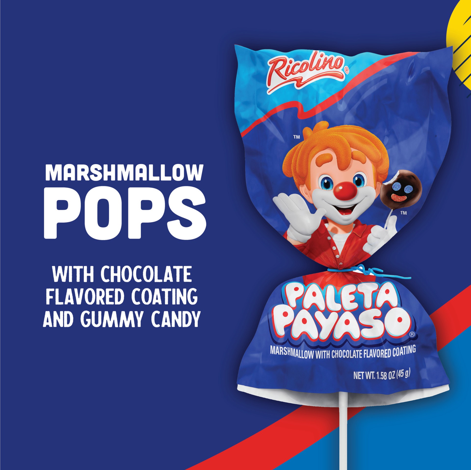 slide 5 of 5, Ricolino Paleta Payaso 1.59 oz, 1.59 oz