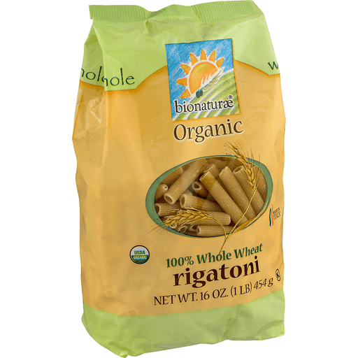 slide 2 of 9, bionaturae Rigatoni, 100% Whole Wheat, 16 oz