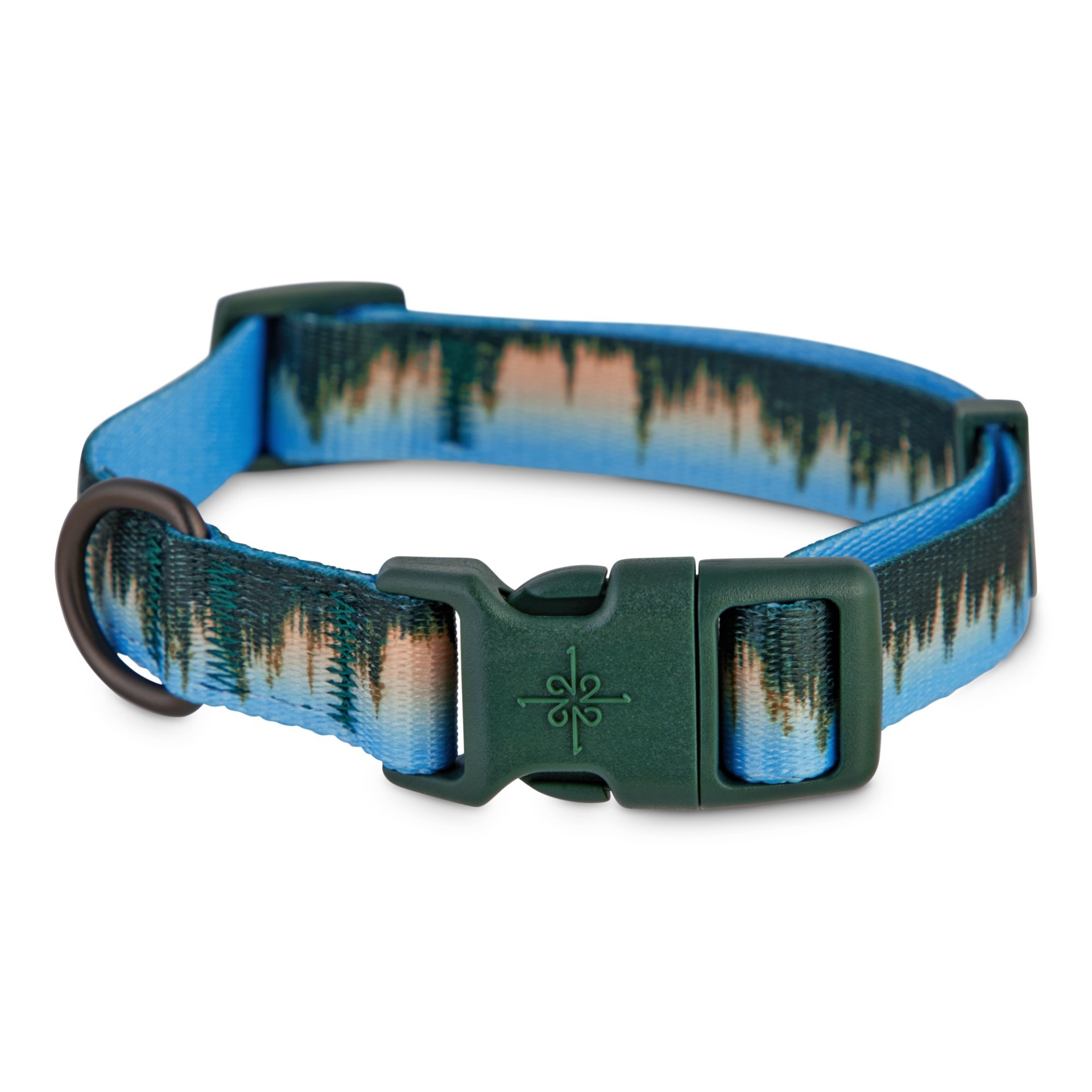 slide 1 of 1, Good2Go Forest-Print Dog Collar, MED