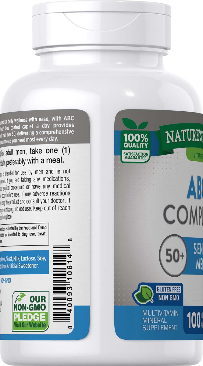 slide 3 of 6, Nature's Truth ABC Complete Senior Men's Multivitamin, 100 ct