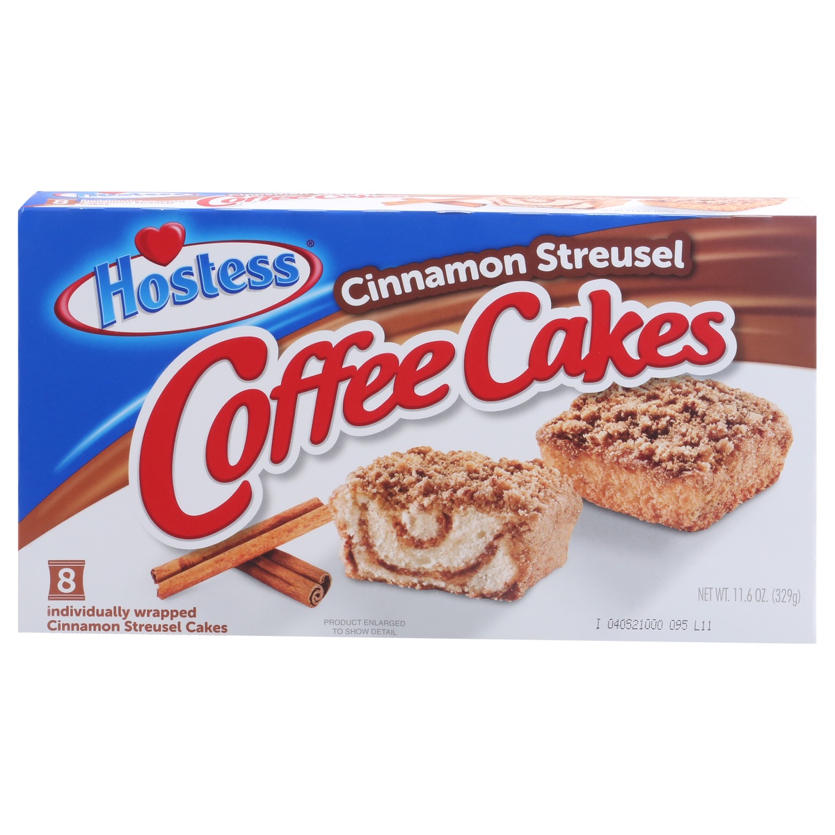 slide 1 of 6, Hostess Cinnamon Streusel Coffee Cake - 8ct/11.6oz, 8 ct; 11.6 oz